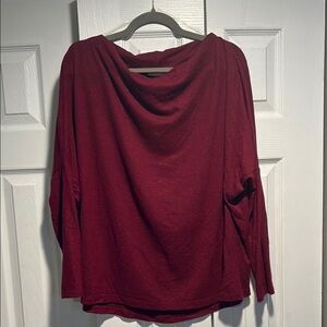 Burgundy Long Sleeve Top